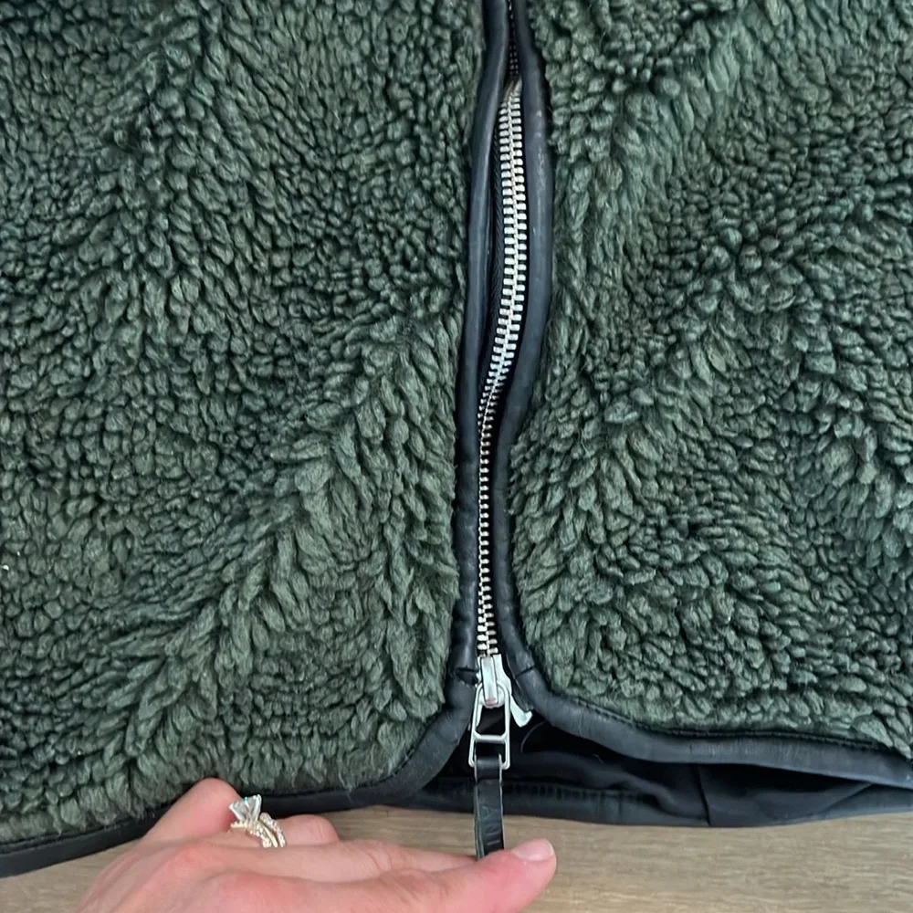 Anine bing Ryder faux fur jacket green - Picture 6 of 10